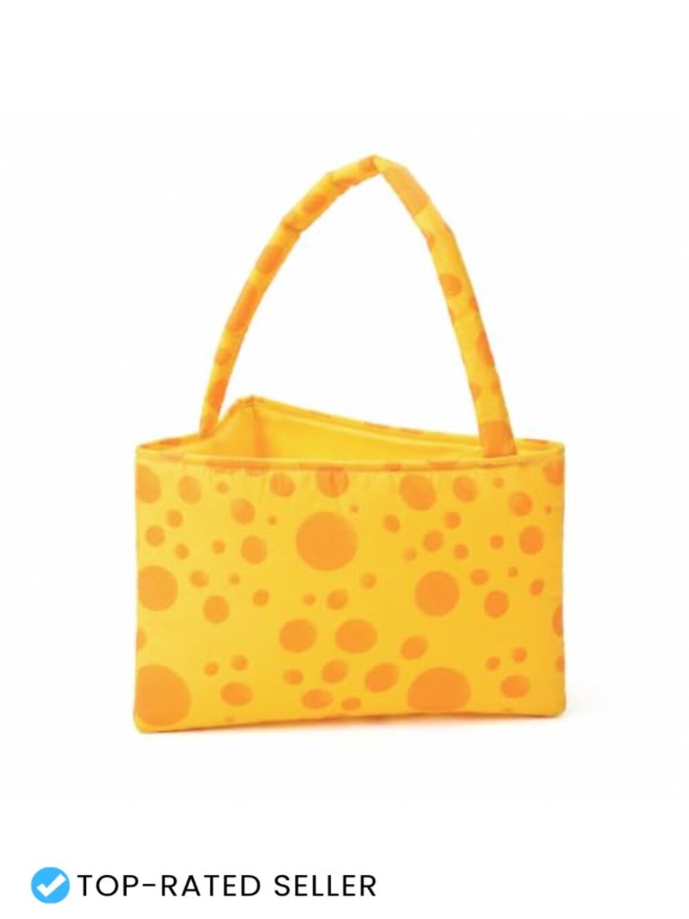 Cheese-Themed Trick or Treat Candy Tote with Cotton Filling, Costume Accessory